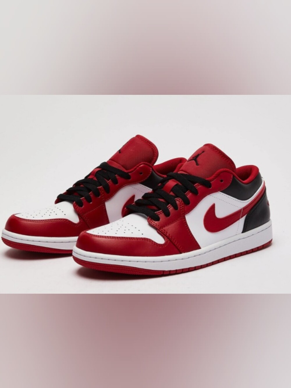 Jordan Men's Low-Top - Red/White/Black Sneakers Size 9.5 Used Excellent